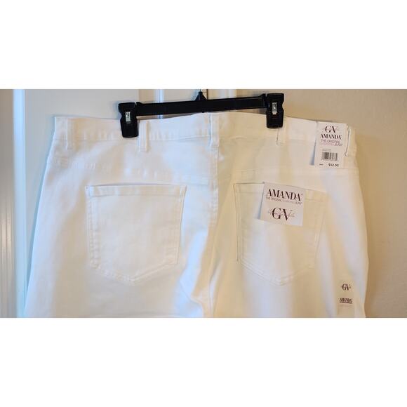 NWT Gloria Vanderbilt Amanda Slimming Jeans Women Size 24W Short Vintage White - Picture 5 of 16